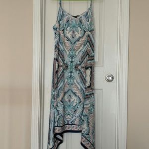 Blue paisley dress